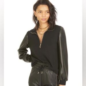 Generation Love Black Hoodie with Gold Zipper